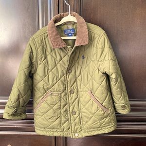 Toddler quilted field coat
